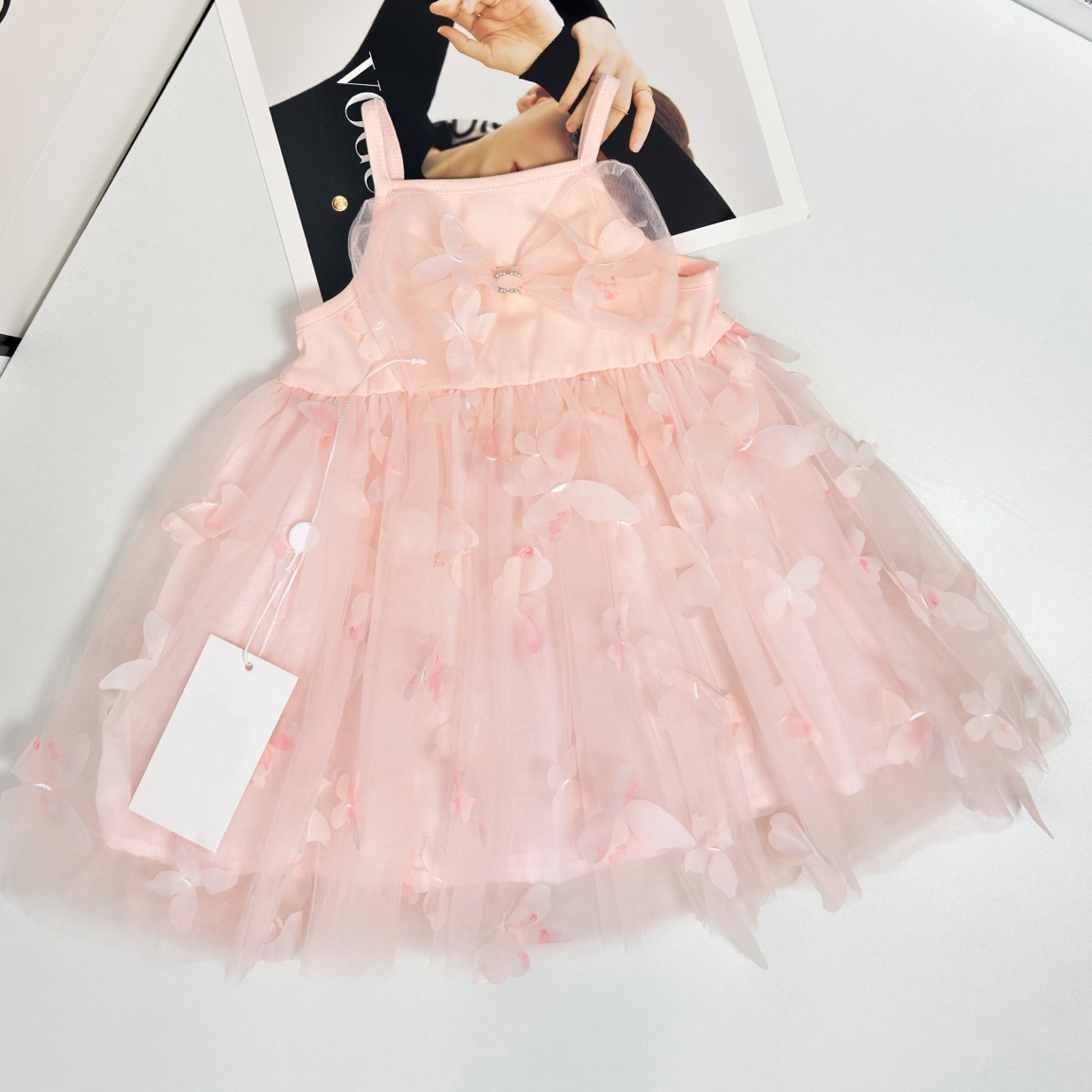 Designer Bambini Abito da festa Gonne di pizzo Moda Neonati Gonna Piccola principessa Abito al ginocchio Abiti estivi per bambini Abito di lusso per
