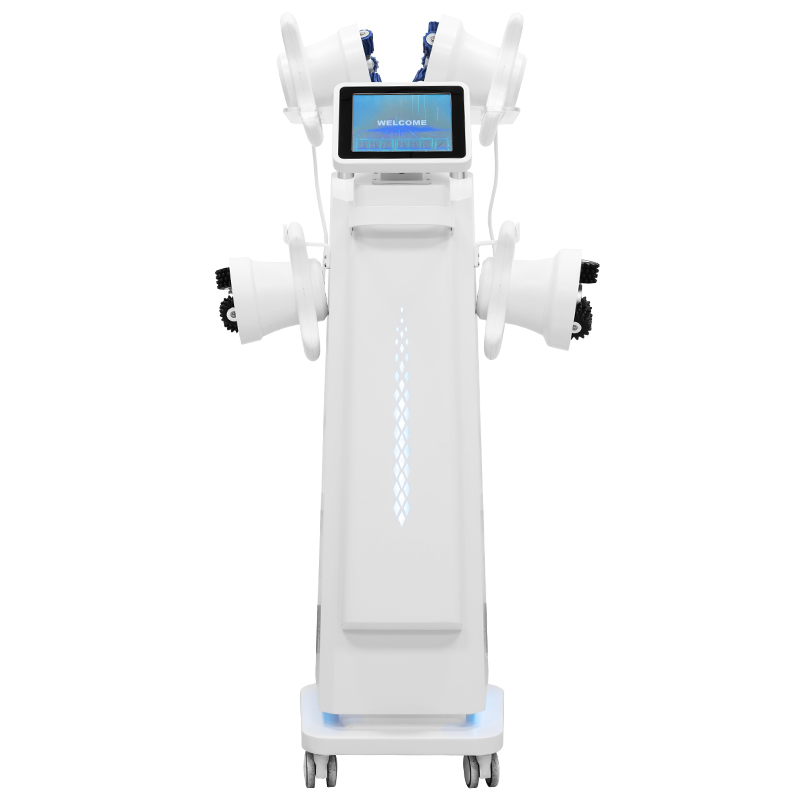 Commercial Grade 5 in 1 Roller Slimming Machine 360 Rotation Radio Frequency LED Light Therapy Lymphatic Drainage Body Shaping Feet For Beauty Salon