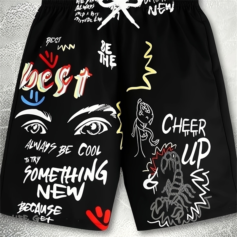 2026 Model Mens Casual Shorts 3D Print Street Fashion Trend Quickdrying and Breathable Suitable for All Seasons 260622