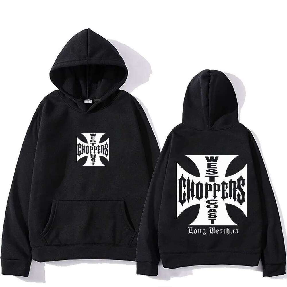 Autumn and Winter Fashion Men's Harajuku y2k Long Sleeve Hoodie Double sided Printed West Coast Retro Women's Sportswear J260624