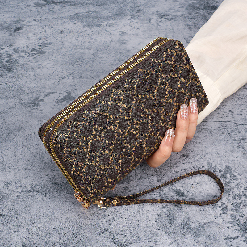 Hot-Selling Women's Long New Fashion Double-Layer Zipper Large Capacity Wallet For Women