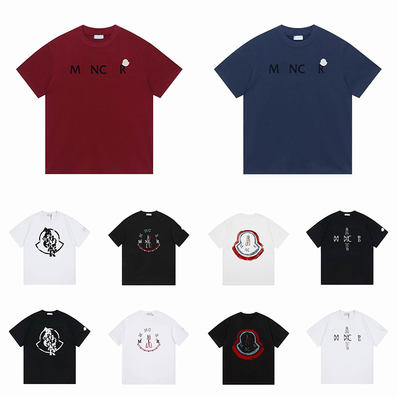 Designer T shirt luxury mens tshirt France Brand loose fit Tee Letter Graphic print Soft Cotton Summer Casual Holiday Street Style Skiwear men women