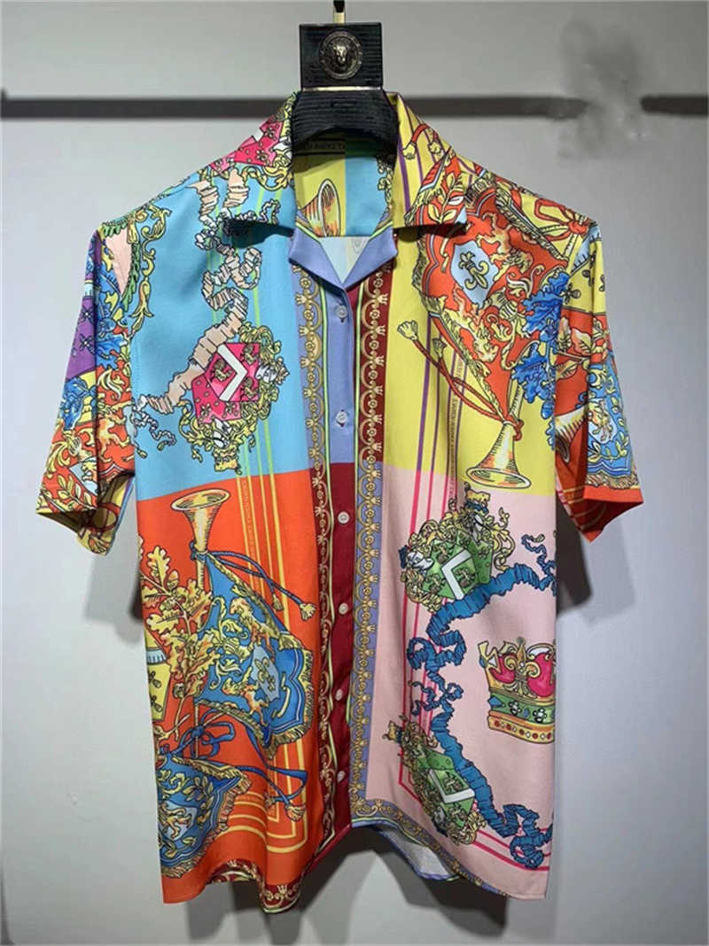 Designer Men Shirts Summer Shoort Slve Casual Shirts Fashion Loose Polos Beach Style Breathable Tshirts Ts Clothing M-3XL P17 L26623