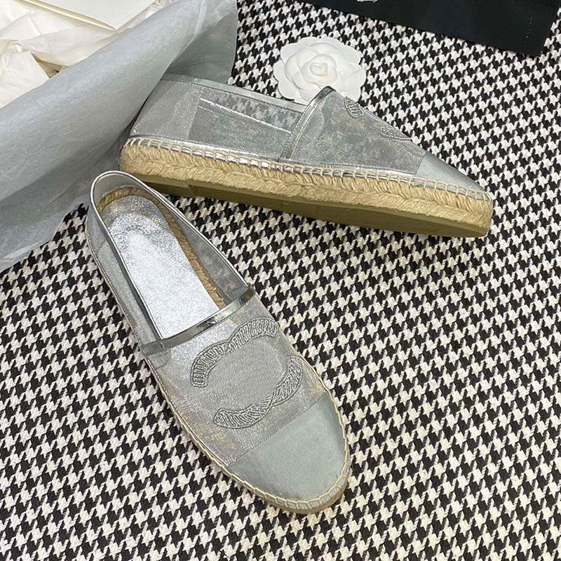 Luxury Womens Ballet Shoes Designer Fashion Mesh Breathable Summer Musthave Fisherman Shoes Classic Sheepskin Lining Rubber Sole