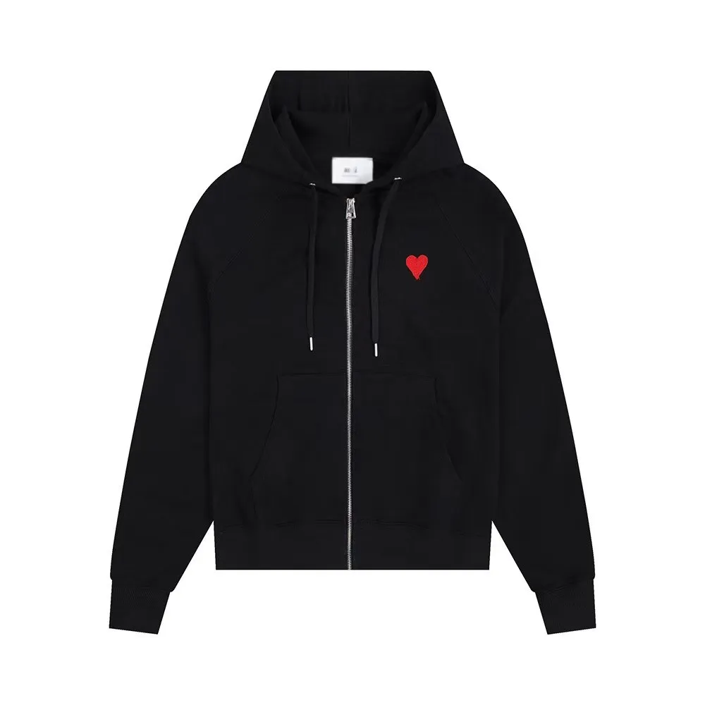 Men's Outerwear, Designer Men's Clothing, Men's Cardigan, Zipper Hooded Men's Long Sleeved Sweatshirt, Embroidered Cotton Loose