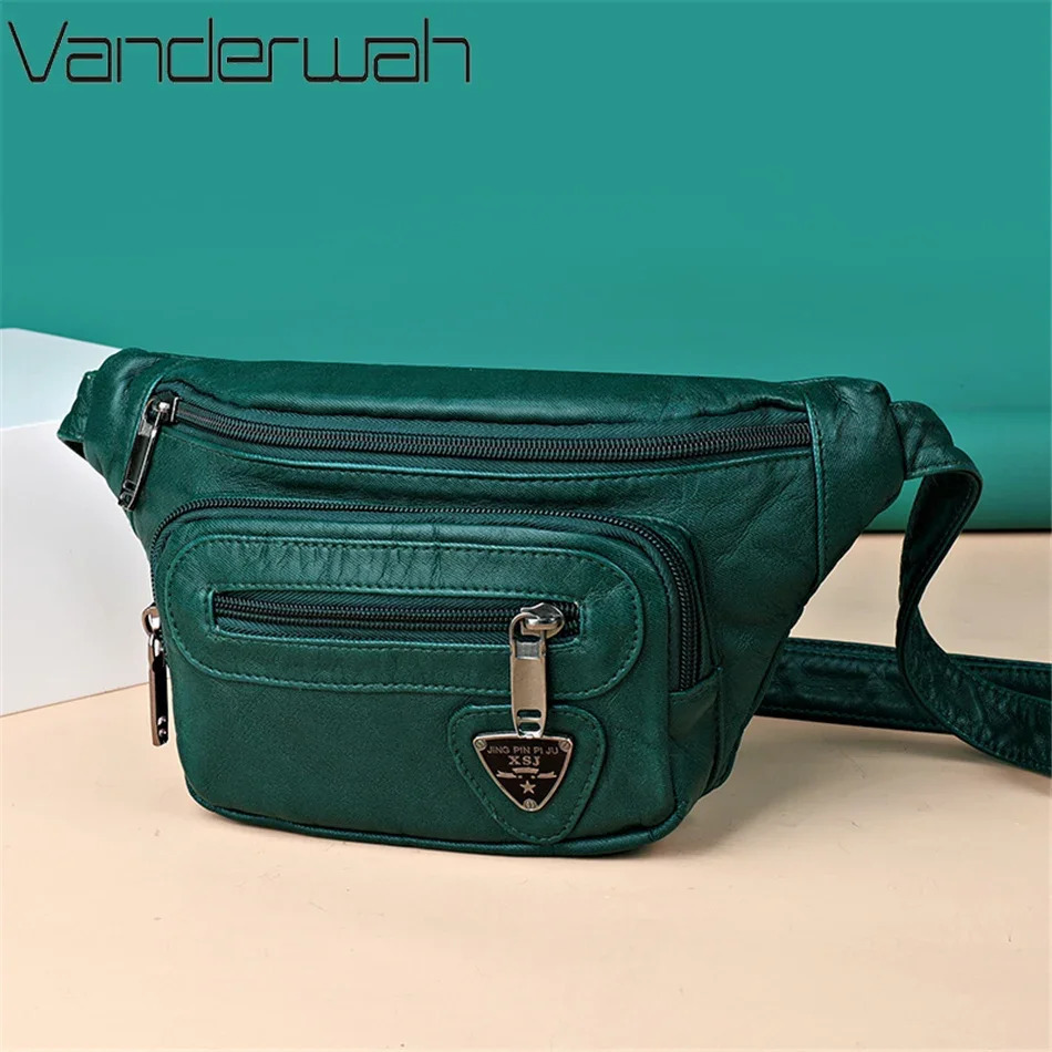 Womens Waist Bag PU Leather Bags ner Shoulder Crossbody Chest Female Fashion Fanny Pack Banana Hip Purse and Handbags 260624