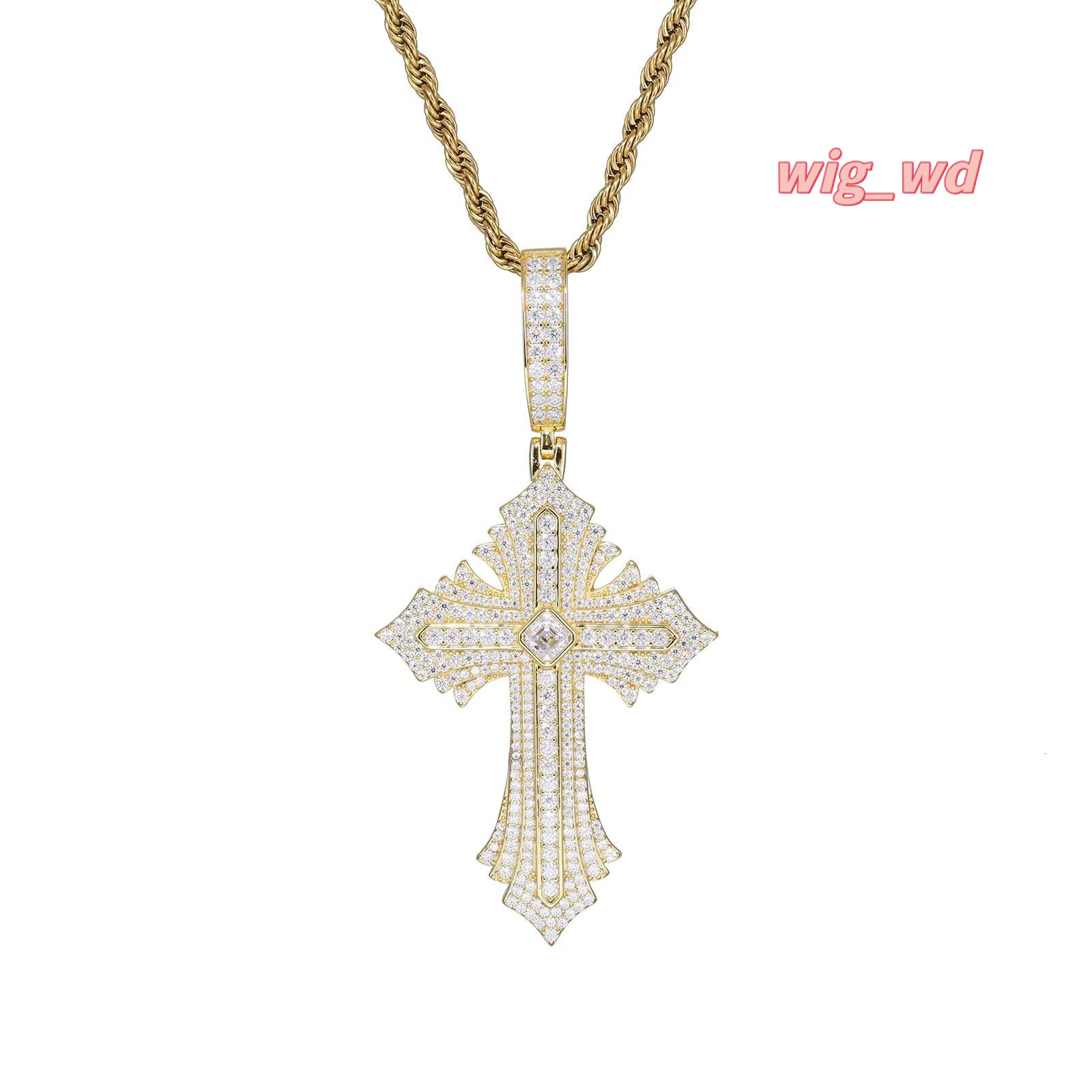 New European-American Style S925 Silver Hip-Hop Classic Cross Pendant. Factory Direct Sale. Comes With Certificate.