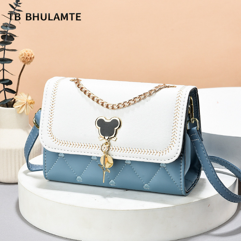 TB BHULAMTE Factory Direct Sale New Women's Phone Fashion Versatile Ladies Shoulder Crossbody Korean Style Chain Small Square Bag