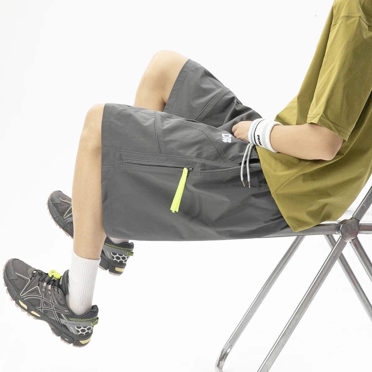 Mens Cargo Shorts 5 Point Pants Multi Pocket Loose Fit Drawstring Waist Workwear Outdoor Camping Hiking Summer 260624