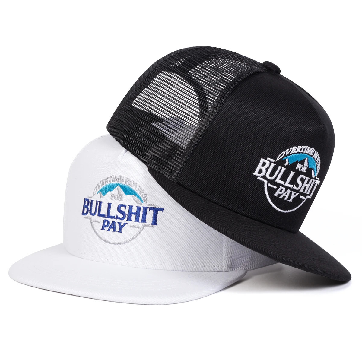 Unisex BULLSHIT PAY Letter Embroidery Hip-hop Net Hats Spring Summer Outdoor Adjustable Casual Baseball Caps Sunscreen Hat 260624