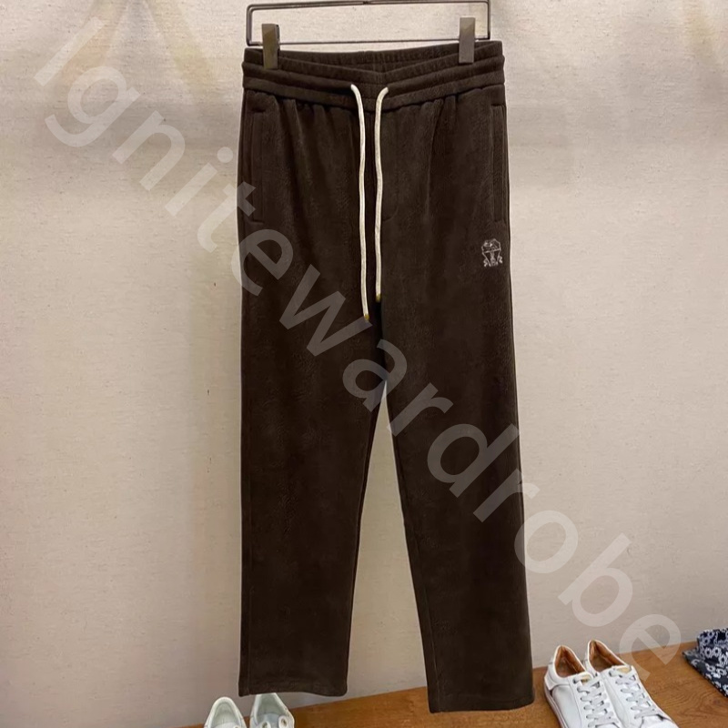Pantaloni da uomo di design di lusso vecchi pantaloni casual dritti sportivi in ââvelluto a coste B1289