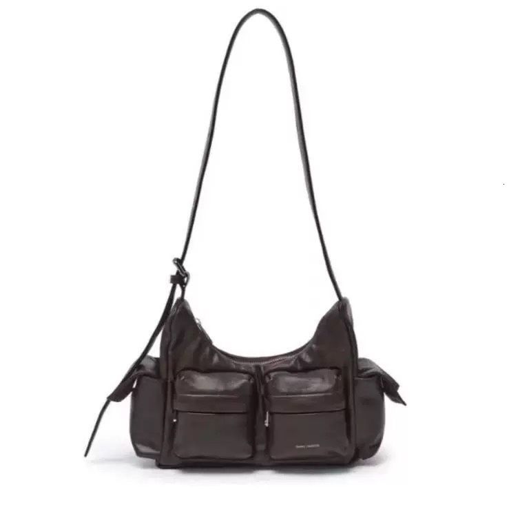 Samo Ondoh Korean Fashion Women's Underarm Motorcycle Single Shoulder Multi Pocket Adjustable Crossbody Bag 23