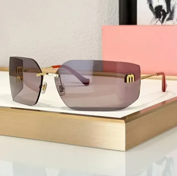 designer sun glasses women lunxury sunglasses Frameless glasses Curved mirror-shaped hairband glasses men Shades Eyewear Men Vintage Sun Glasses Wit