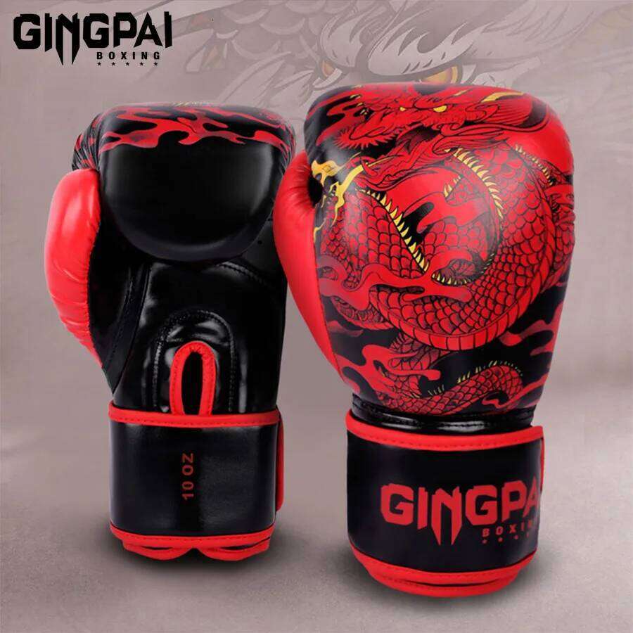 10/12/14oz Boxing Professional Adult Sanda Muay Thai Fighting Gloves Men and Women Training Sandbag Free Fight MMA W260624