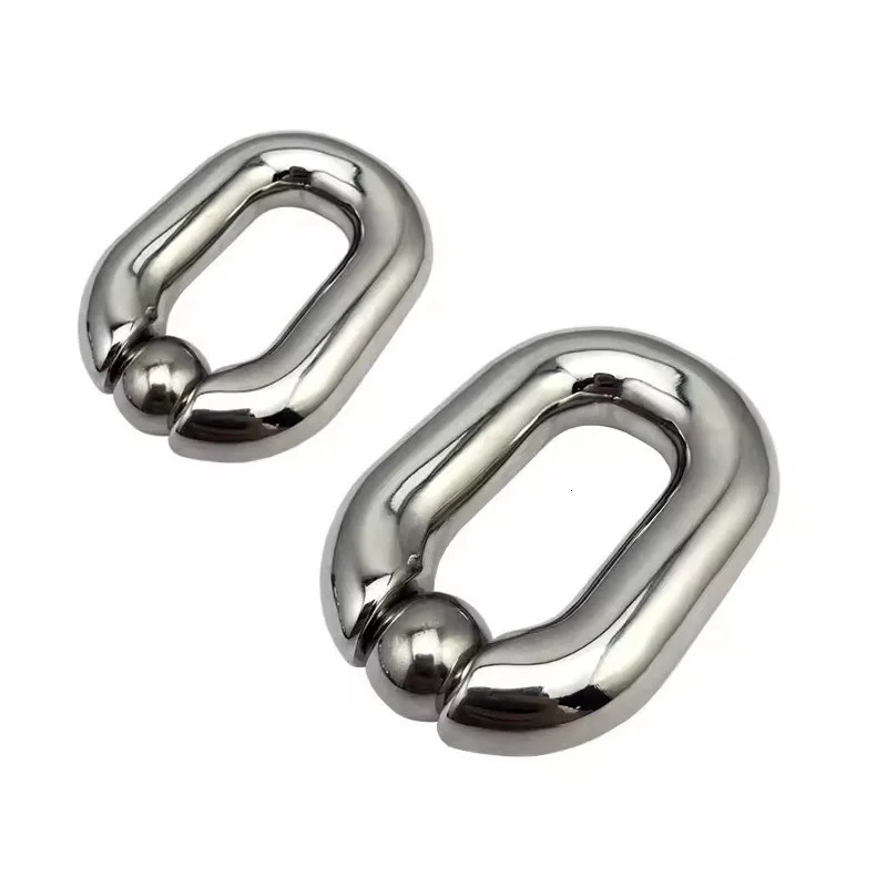 Male Heavy Duty BDSM Stainless steel Ball Scrotum Stretcher metal penis bondage Cock Ring Delay ejaculation male Sex Toy men 260624