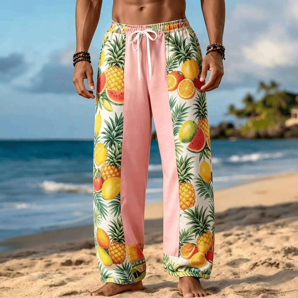 2026 Summer Fashion New Cool Bohemian Style Loose Straight Outdoor Men's And Women's Sports Street Casual 3D Pants W260624