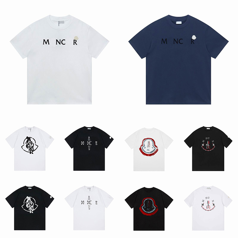 Designer T shirt luxury mens tshirt France Brand loose Tee Graphic print Soft Cotton Summer Holiday Casual Street Style Skiwear men women breathable