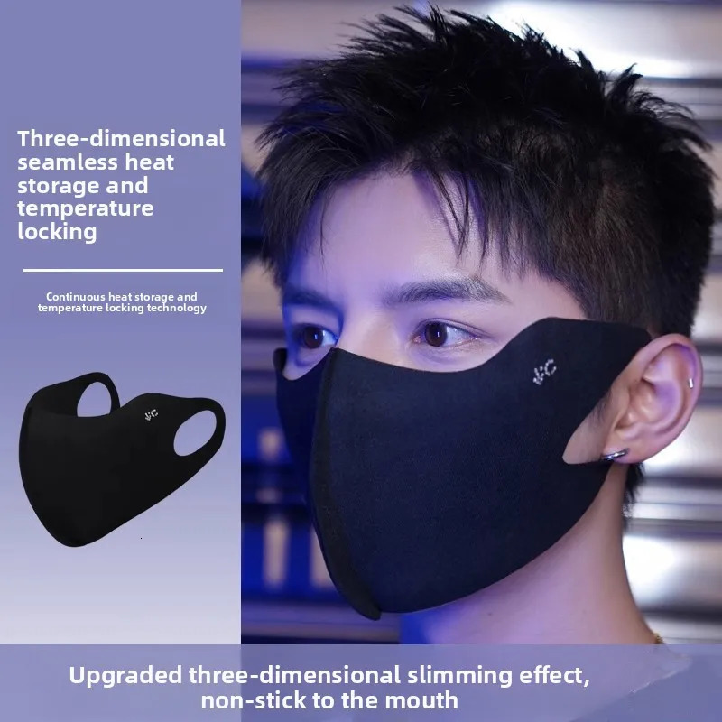 3D stereoscopic mask with high aesthetic value for mens spring and summer cycling seamless ice silk sunscreen mask 260623