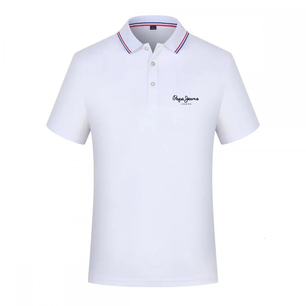 Jeans London MenS Short Sleeve Polo Shirt Striped Collar Quick Dry Casual Sportswear For Summer Golf Running Gym Lapel T-S 260623