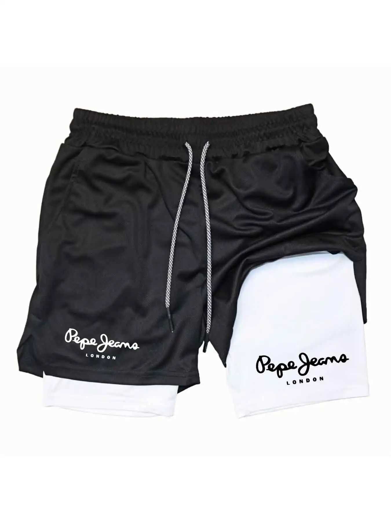 2026 Summer Sports Double Layer 2-in-1 Gym Running Shorts Slow Running Leisure Sports Clothing Fitness Double Layer Shorts Q260623