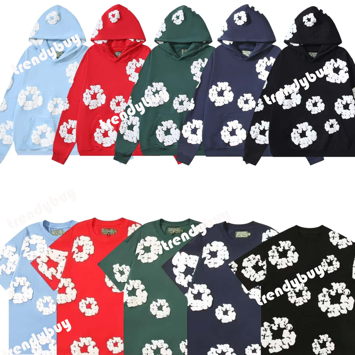 hoodie designer Mens shos denim hoodies sweatshis pullover spider hoodie shos designer for man and woman hip hop fashion sweatpants Cotton Wreath