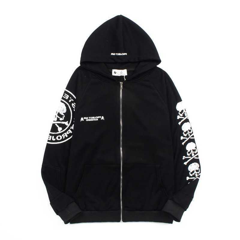 Felpe con cappuccio Felpe da uomo 2026 Felpa con cappuccio con cerniera con patch testa di teschio per uomo e donna Cappotto con giacca casual con c