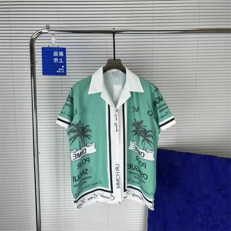 Shirt Designer Mens Button Up Shirts print bowling shirt Hawaii Floral Casual Shirts Men Slim Fit Short Slve Dress Hawaiian t-shirt M-3XL U17 L26623