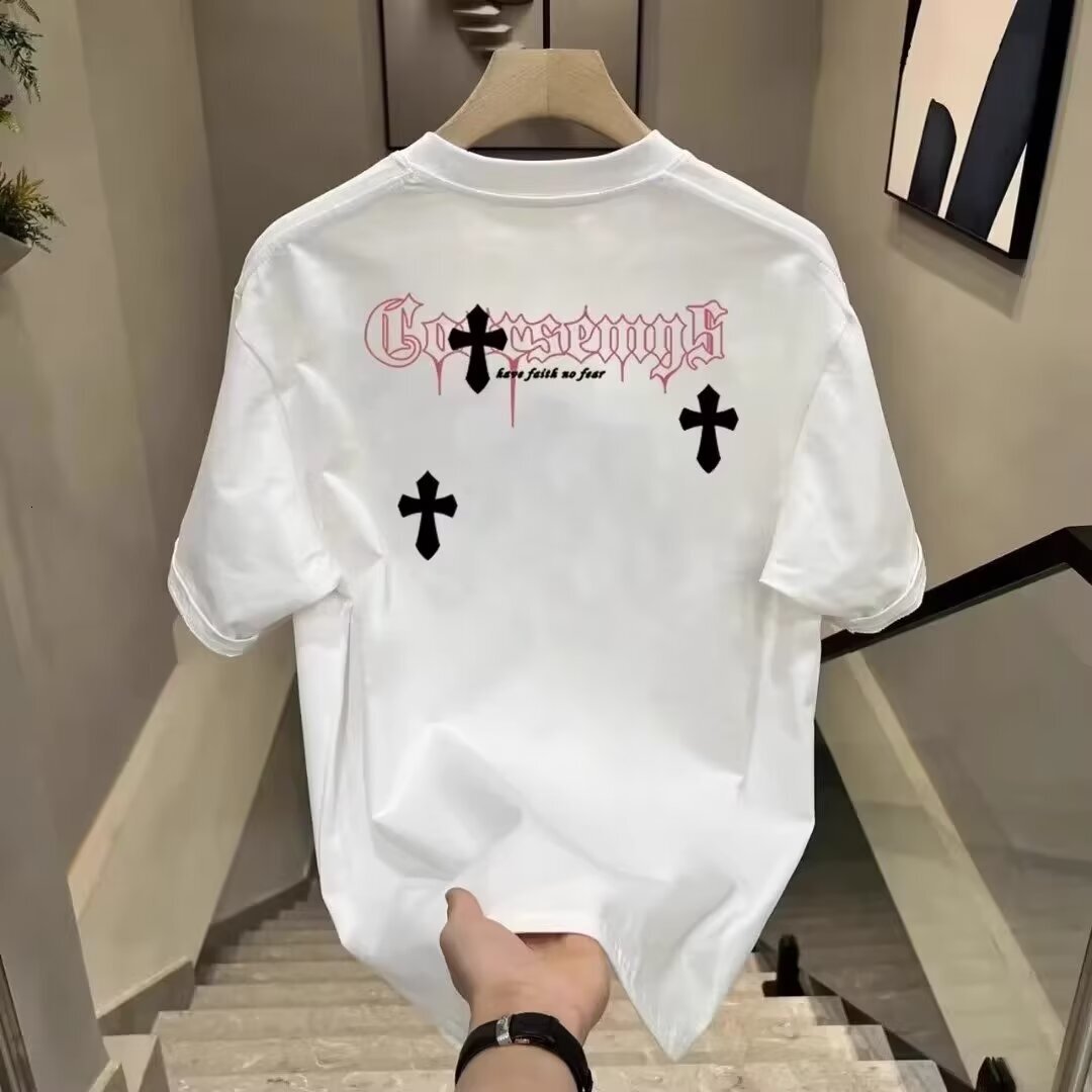 Designer's New Summer Men's Graphic T-shirt From The Trendy Brand - A Luxurious And Fashionable Casual Round-neck Short-sleeved T-shirt