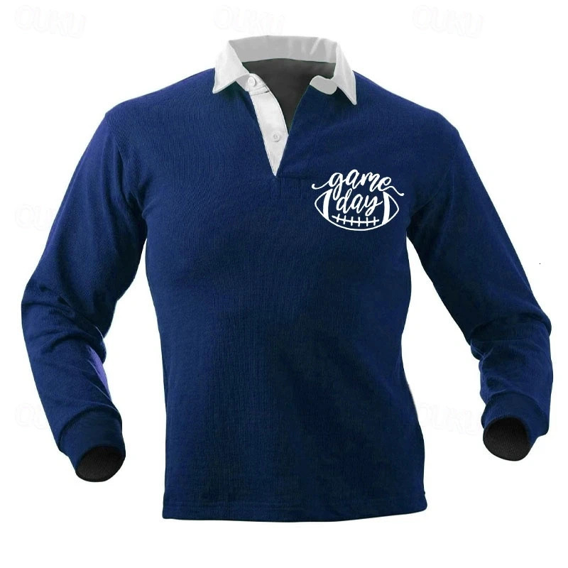 2026 Graphic Polo Shirts For Men Fashion Autumn Long Sleeve 3D Printed Golf Polo Loose Breathable Sports Rugby Tops 260623