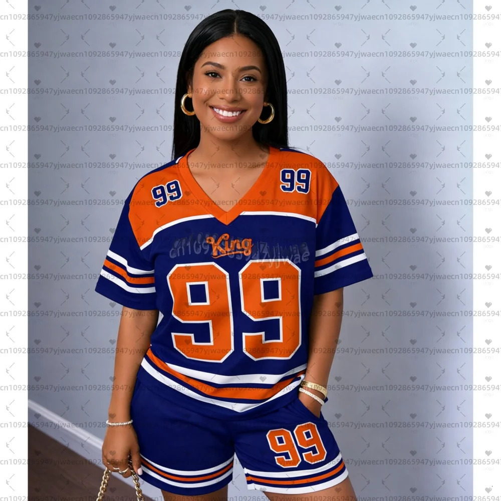 2026 Women Men King No99 Casual Suit Womens TShirt Shorts Tracksuit 2 Pieces Set 2piece 260623