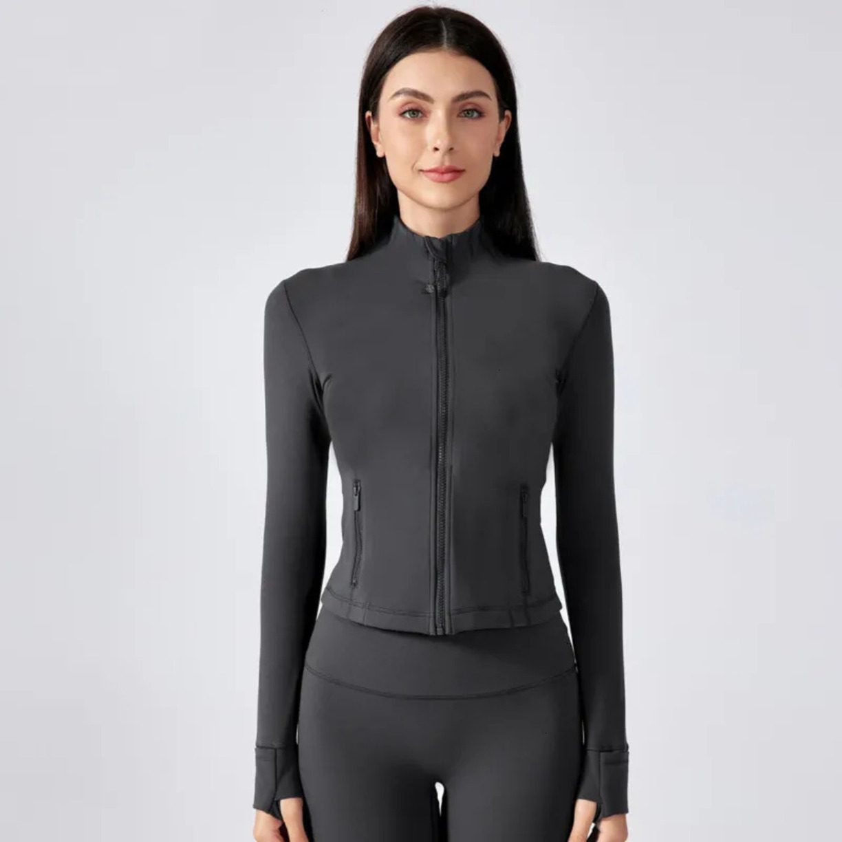 2026 Gym Clothe Set Women Workout Yoga Outfits Cropped Coat Fitness Jackets Workout Set Bra Free outdoor Shipping