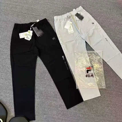 26 Original Feijia Mens Breathable Thin Casual Pants Trendy Silicone Loose Quick-Dry Sports Spring Summer Straight Pants L26624