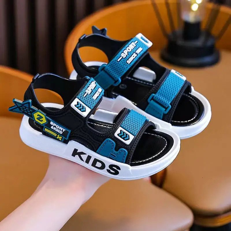 Boys Cartoon Sandals Slippers for Summer Internet- Style Non-Slip Thick Sole Casual Home Wear Suitable for Kids O 260623