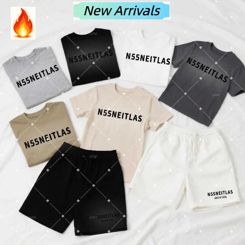 Summer New Unisex Designer essential shorts Mens shirt hoodie mens sport shorts Letter-printed short-sleeved shirt Must-have Couple T-Shirt essentia