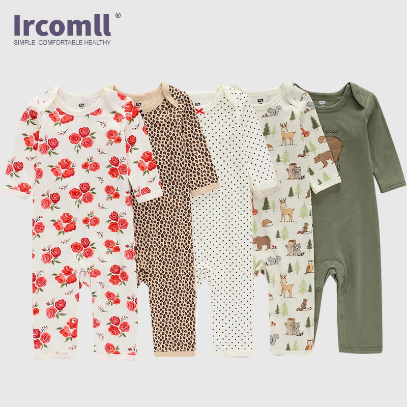 Ircomll Mono de primavera y verano de 3 piezas, peleles para niños, monos, ropa para bebés nacidos, mono de manga larga para bebés, mono de una piez