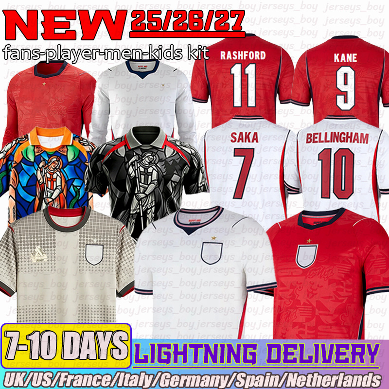 england world cup 2026 BELLINGHAM KANE Rashford england football shirt SAKA RICE FODEN EZE JAMES England Kit 26 27 Long sleeve Men Kids-image-944608465