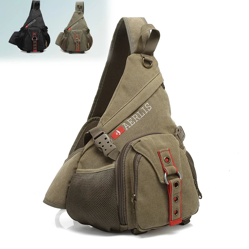 Chest Bag for Teenager Boys MenFemale Canvas Messenger Bags Shoulder Sling Backpack Trave Casual Crossbody Bag for Short Trip260623