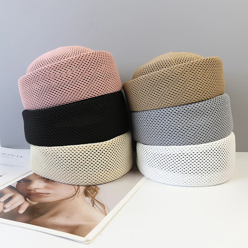Summer Mesh Outdoor Breathable Beret for Women Taqiyah Kufi Hard Pink Berets Caps Elegant Sun Hat Wholesale 260624