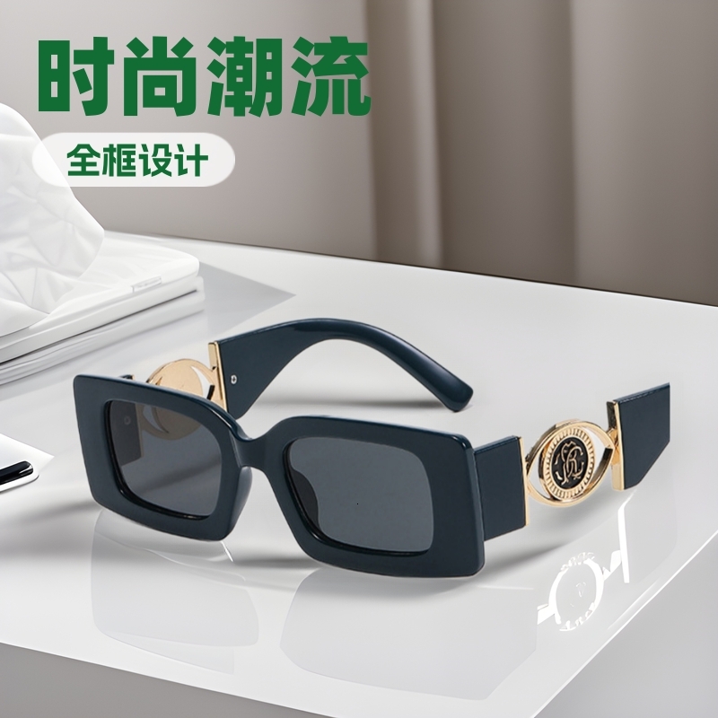 Premium Brand Designer Sunglasses Cool Stylish Full-Frame European American Men, Fashionable And Popular On Xiaohongshu, Same Style Sunglasses For W
