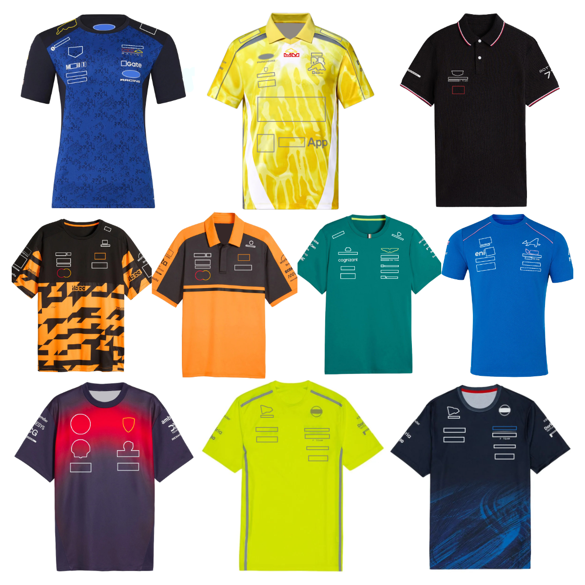 New season F1 2026 Team T-shirt Formula 1 Team Racing Men Polo Shirt Racing Logo F1 Shirt Same Customisation High Quality Driver Tee Unisex Fans Rep