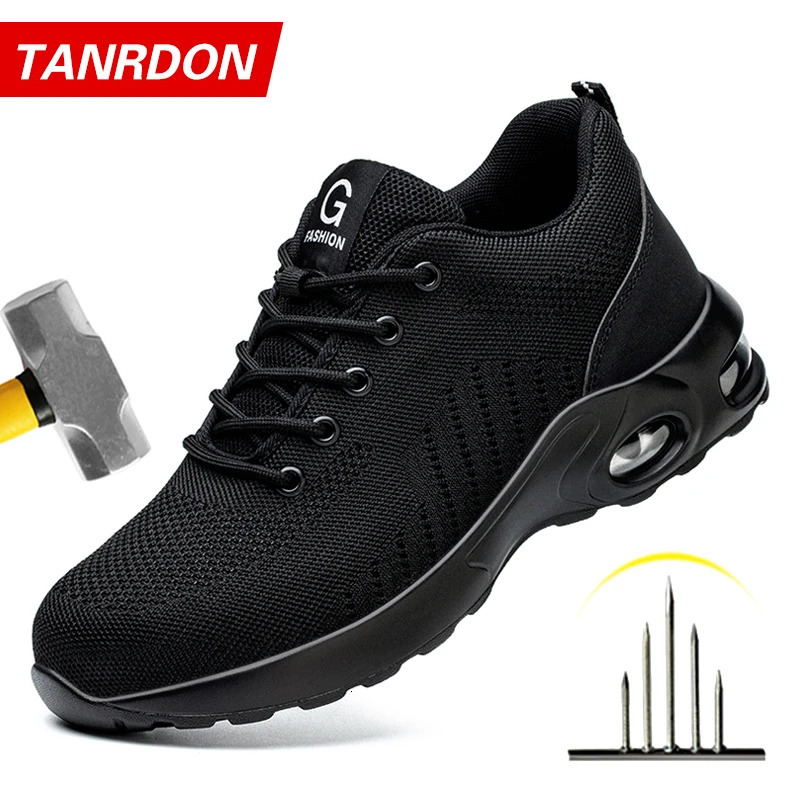 Styles Men Safety Boots With Steel Toe Cap Anti-smash Work Sneakers Safety Shoes Men IndestructibleWork Boots Tactical Boots 260624