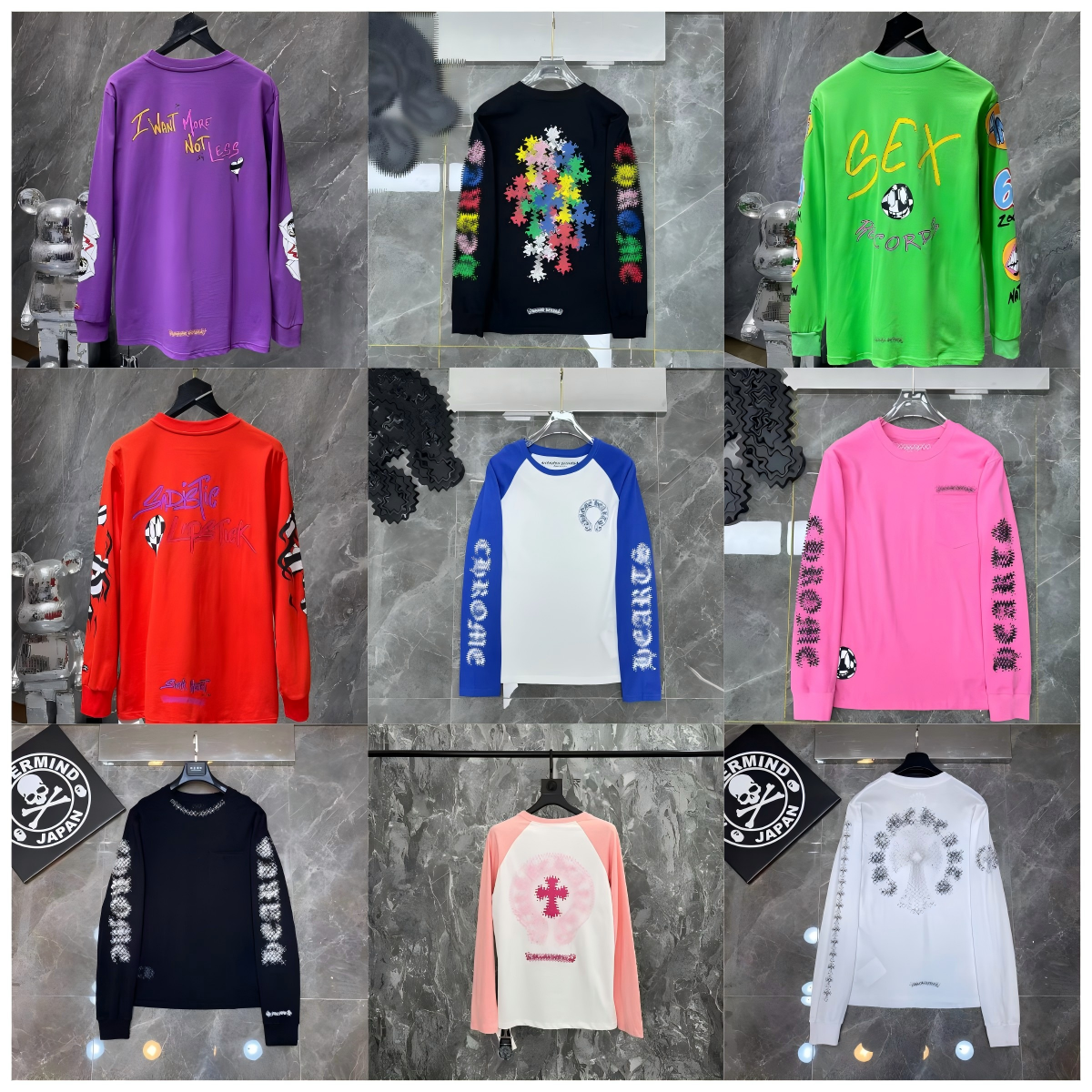 Chrome hoodies designer long sleeved T-shirt with light luxury print loose fit high-quality hip-hop cross embroidery hoodie for men and women