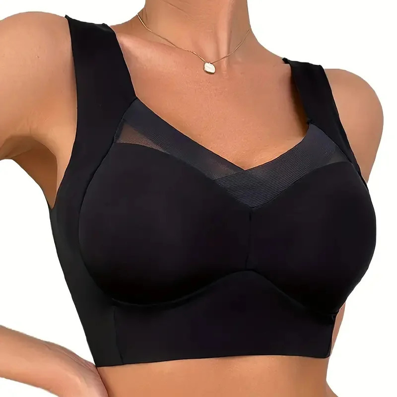 Women Seamless Bras Sports Plus Size Sexy Bras Patchwork Lace Push Up Underwear with Chest Pad Yoga Underwear Women Underwear 260623