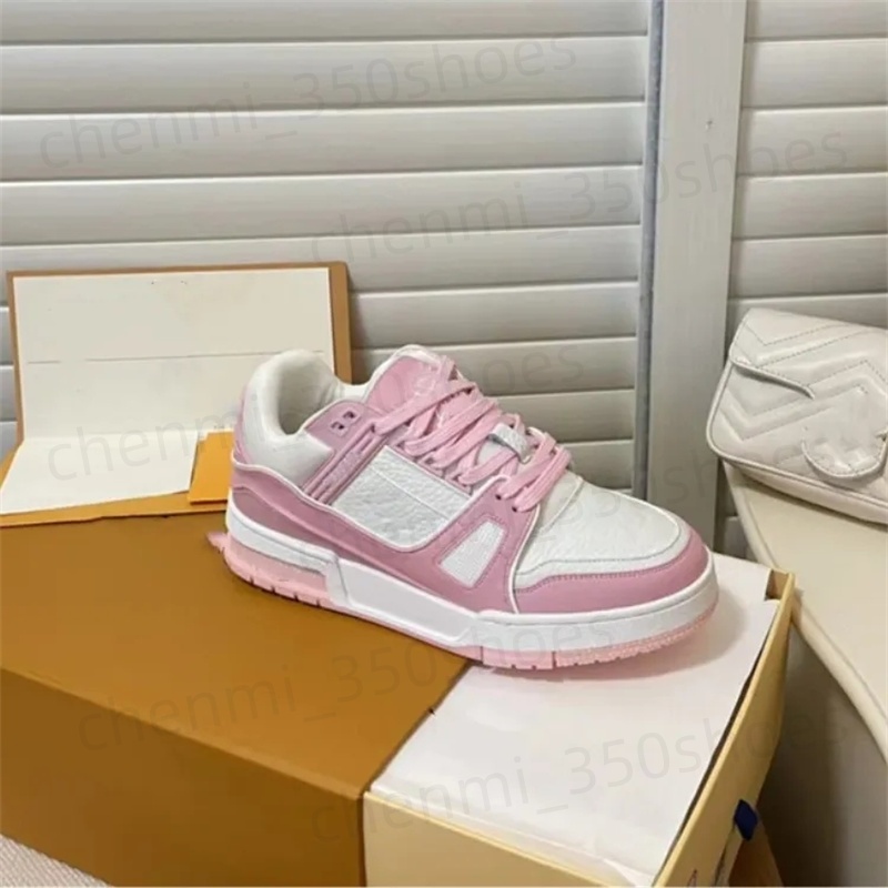 2026 Designer Trainer Casual Shoes Leather luxury brand Sneaker Embossed Abloh White Green Red Blue Letter Overlays low-top mens womens Sneakers c4