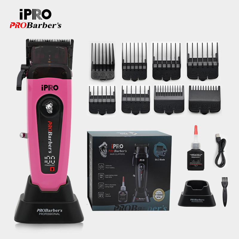 Luxury 2026 New PRO 106B Professional Brushless Motor 7500Rpm White Clipper Barber Cutting Machine Salon Hair Trimmer For Men Fast Shipping X261020