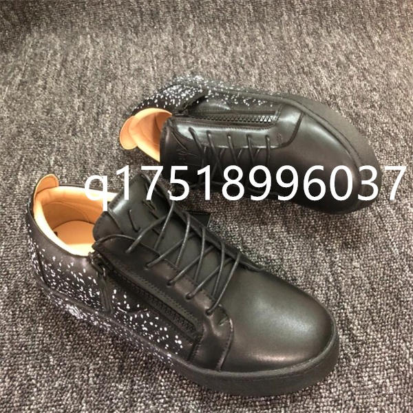 Size EUR36-47 Men Women Luxury Side Gold Zipper Platform Sneakers Crocodile Embossed Leather High Low Top Casual Flat Shoes Metal Wing Street Fashio