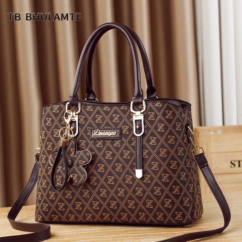 TB BHULAMTE Handbag New High-End Large Capacity Women's Middle-Aged Mom Single Shoulder Crossbody Bag