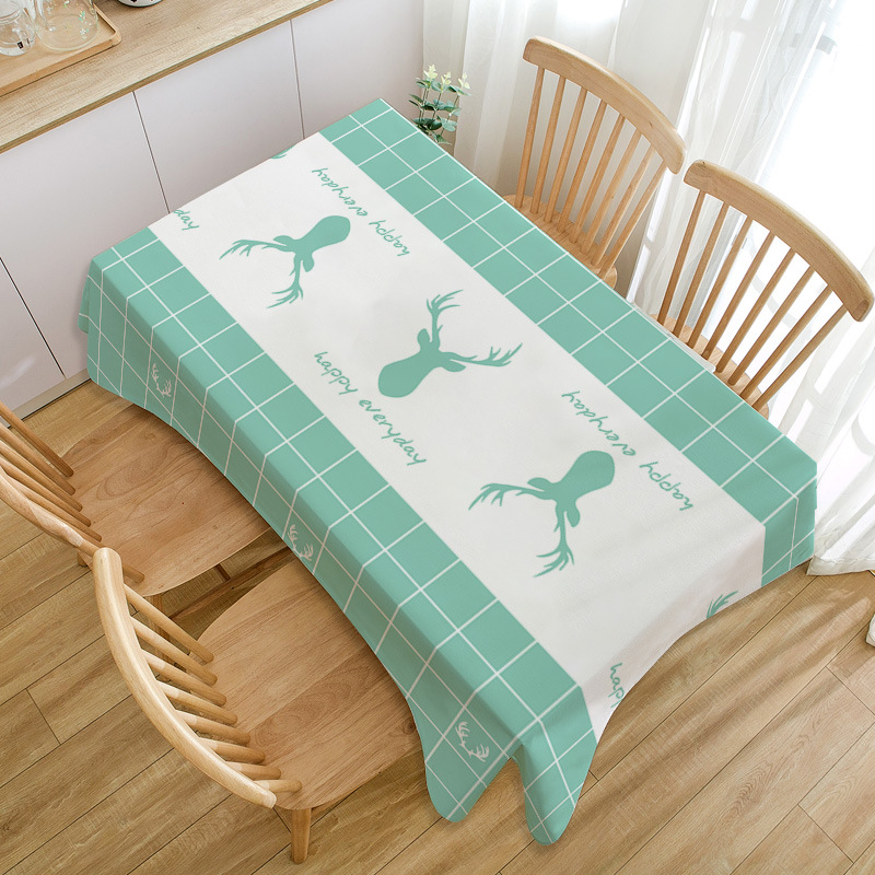YL-38857 Custom Tablecloth, Durable Coffee Table Mat, High-Quality Tablecloth, Dustproof and Non-Slip Coarse Fabric, Photo Background Cloth