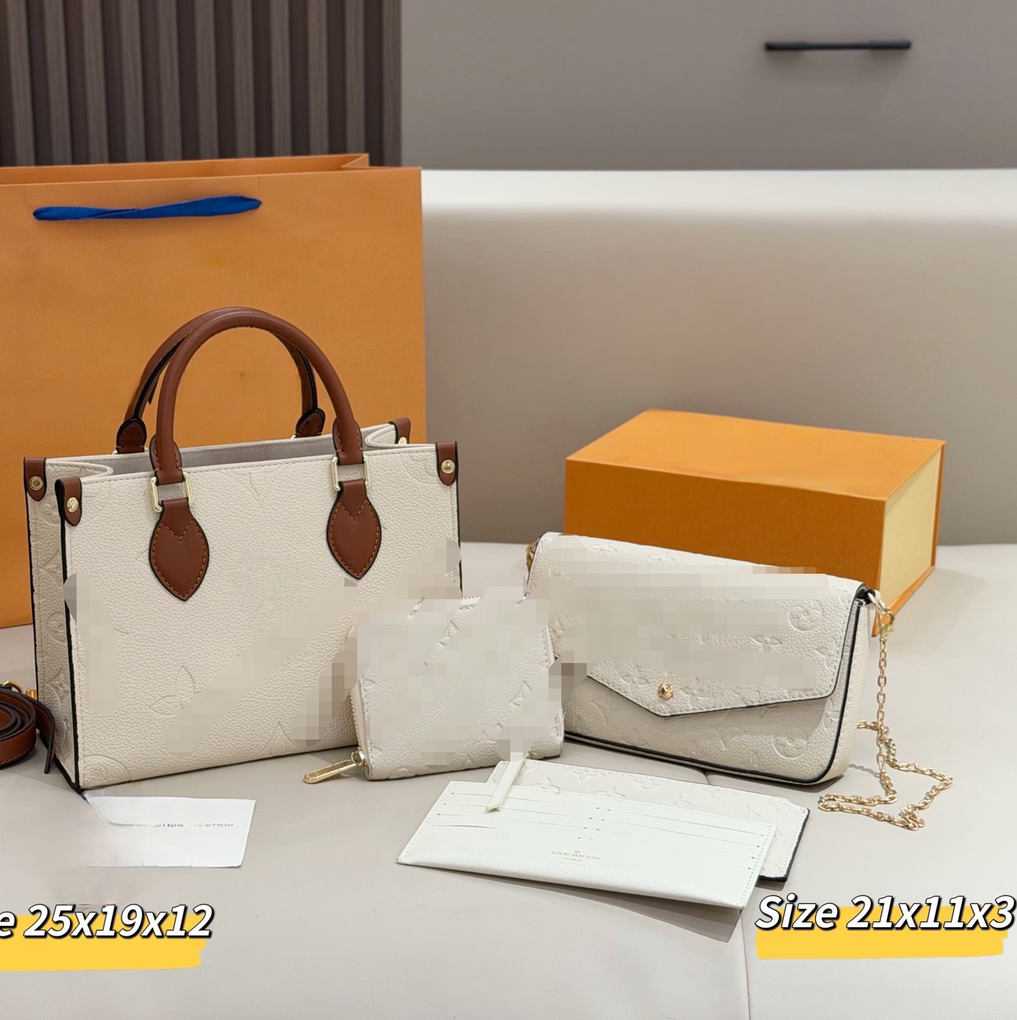 MEGA DEAL 3-4PCS Designer Bag Combo Women Bucket Tote Wallet Set Fashion Crossbody Shoulder Bag Vintage Style Handbag Classic Elegant Combo Deal Spe