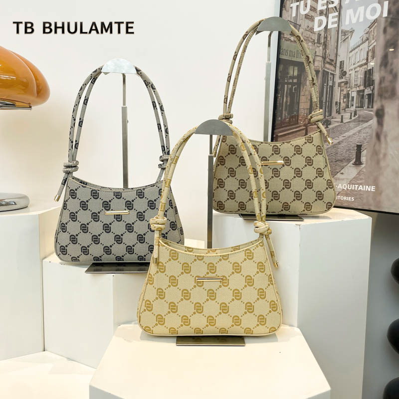 TB BHULAMTE Underarm 2025 New Vintage Texture Versatile Handbag Shoulder Fashion Printed Crossbody Bag For Women